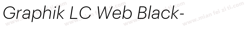 Graphik LC Web Black字体转换